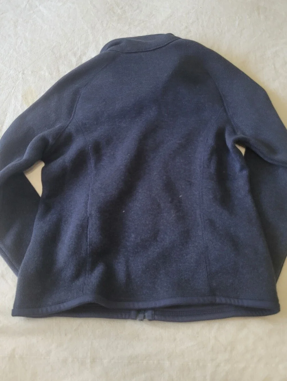 Patagonia Jacket Kids Small (7-8) Blue Well Worn Fleece Full Zip Pockets